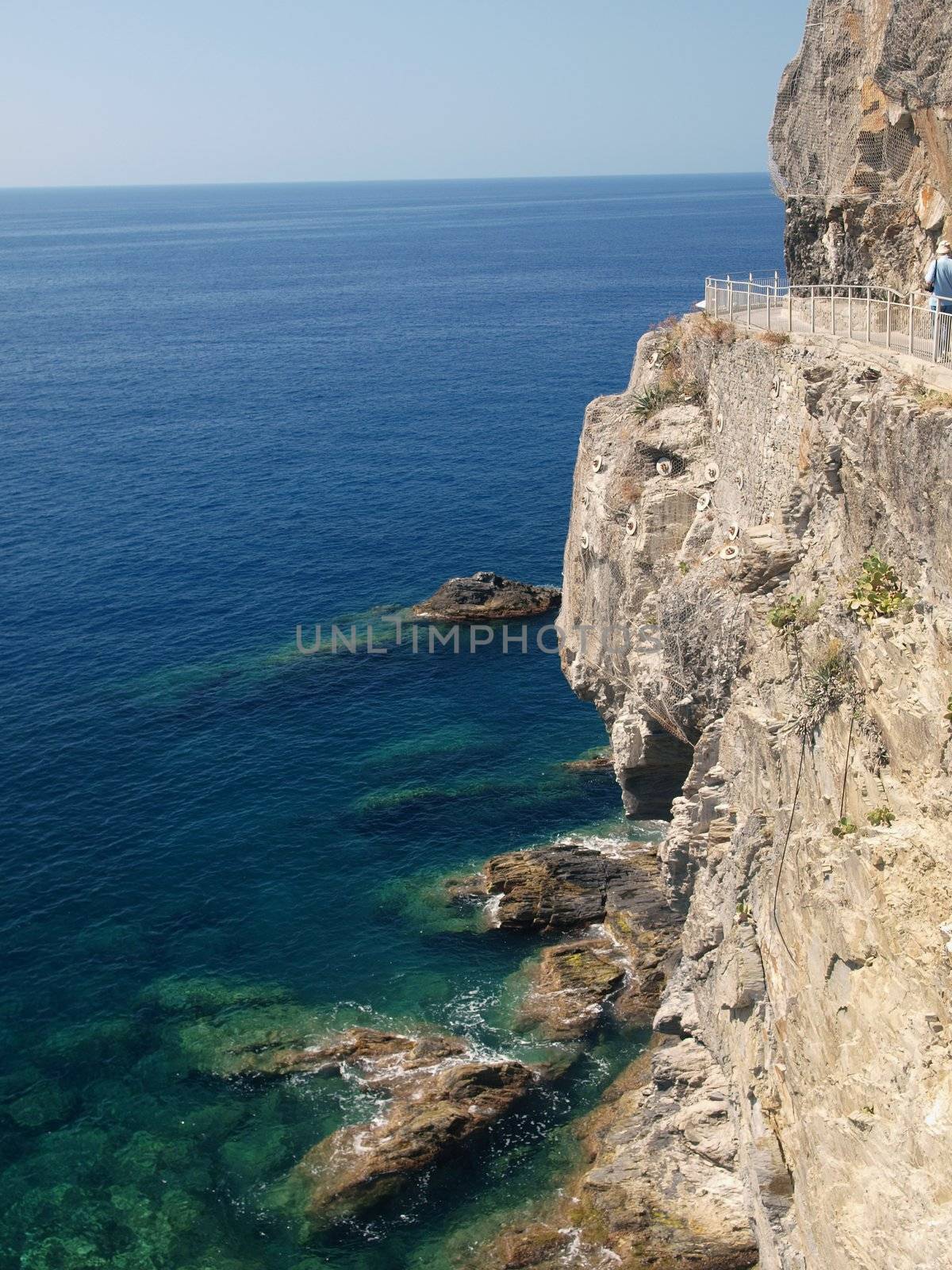 "Via dell amor" of Cinque Terre - Liguria Italy.Oone from most beautiful in Italy of for pedestrians paths for lovers ne from most beautiful in Italy of for pedestrians paths for lovers