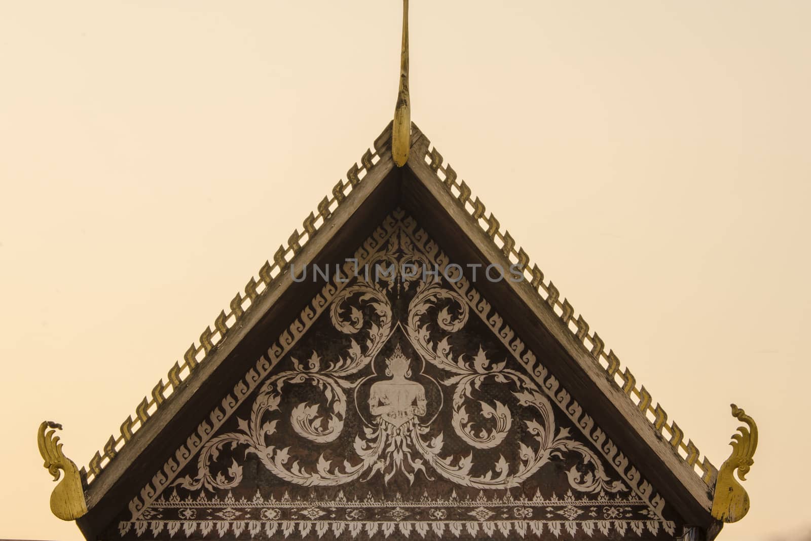 Roof gable in Thai style have  beautyfully.