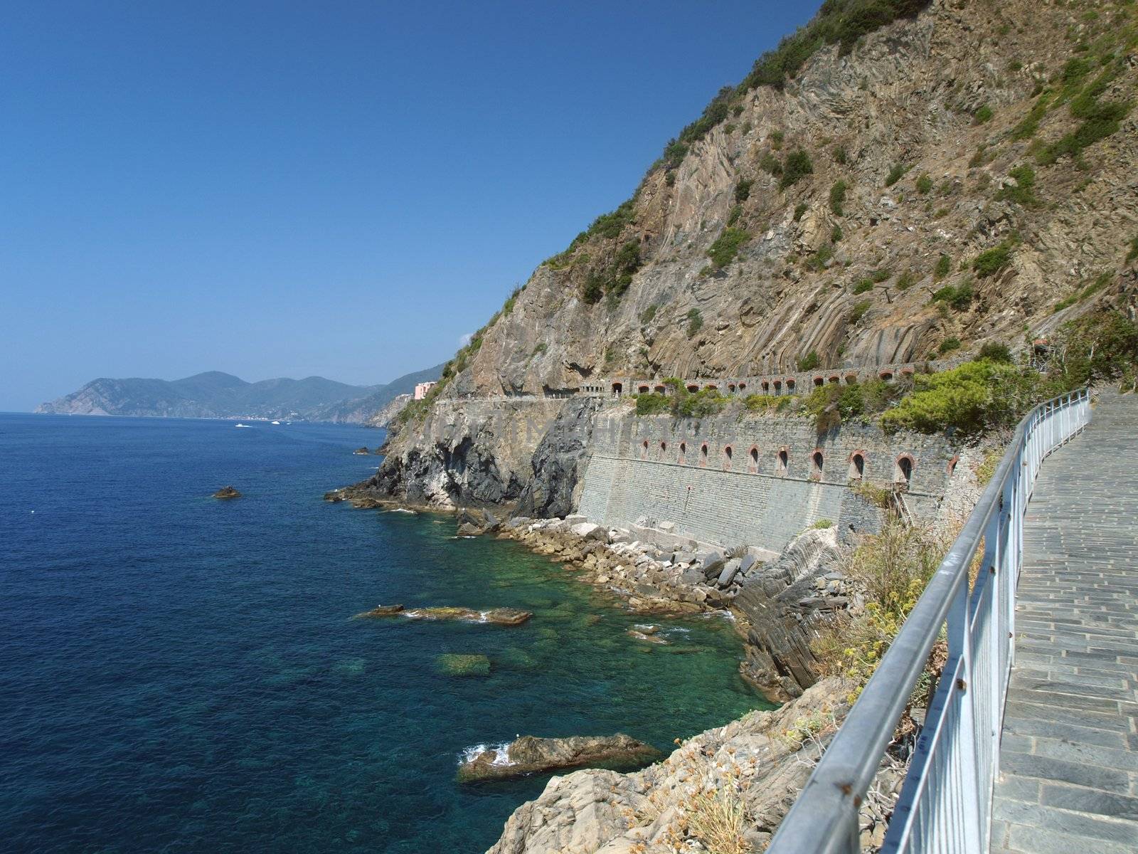 "Via dell amor" of Cinque Terre - Liguria Italy.Oone from most beautiful in Italy of for pedestrians paths for lovers ne from most beautiful in Italy of for pedestrians paths for lovers