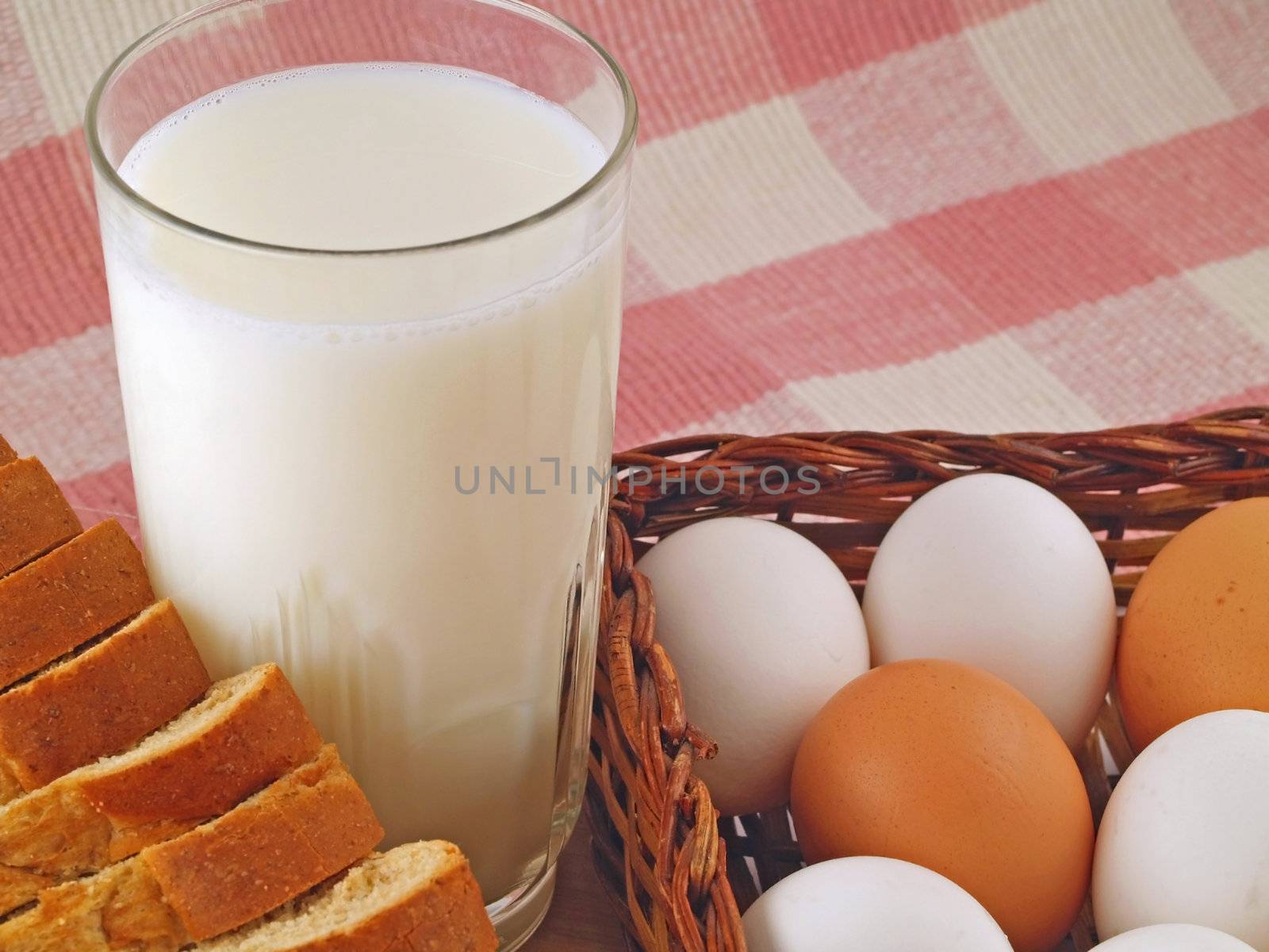 Milk, Eggs, and Bread The Breakfast Staples