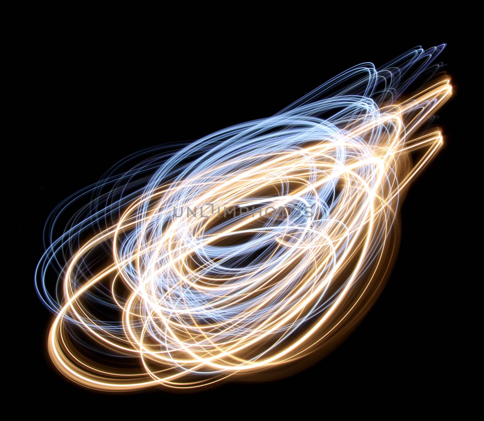 High quality lighting effect on black background