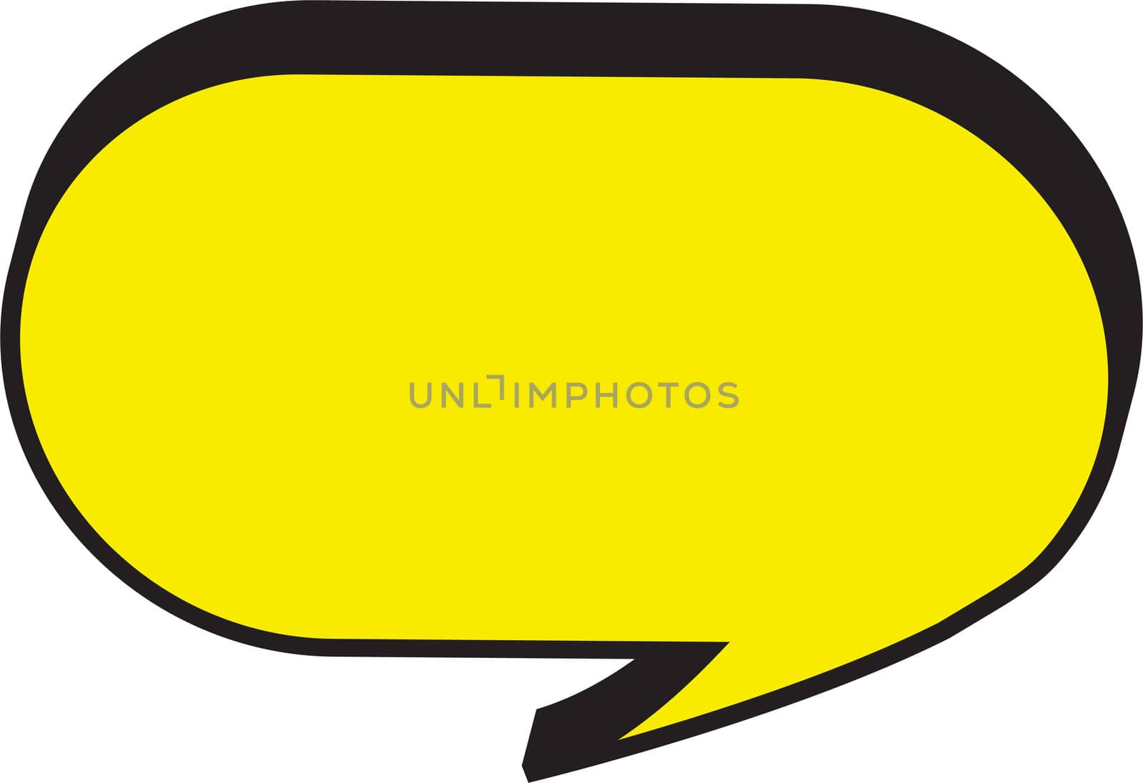 Thought or speech bubble. Could be used as a text space or in a comic strip