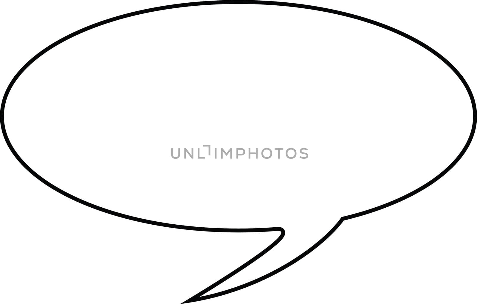 Thought or speech bubble. Could be used as a text space or in a comic strip