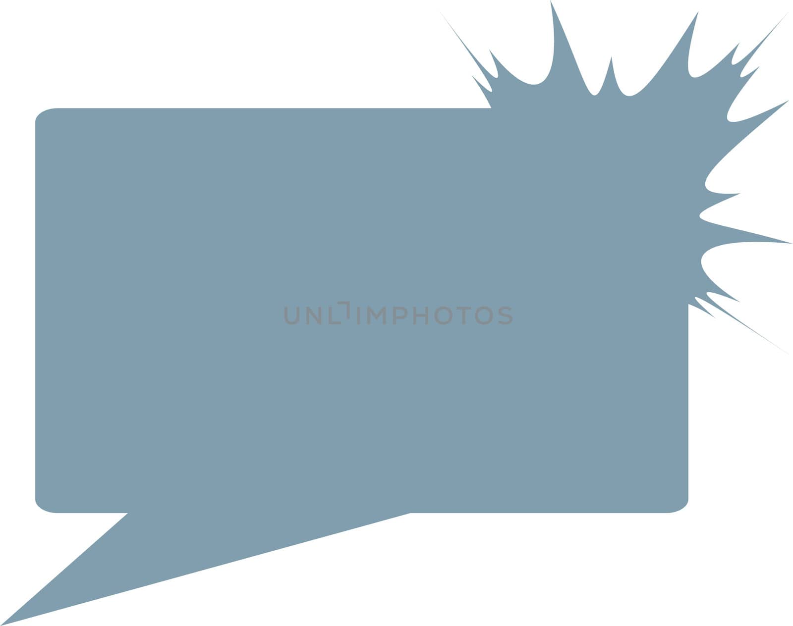 Thought or speech bubble. Could be used as a text space or in a comic strip