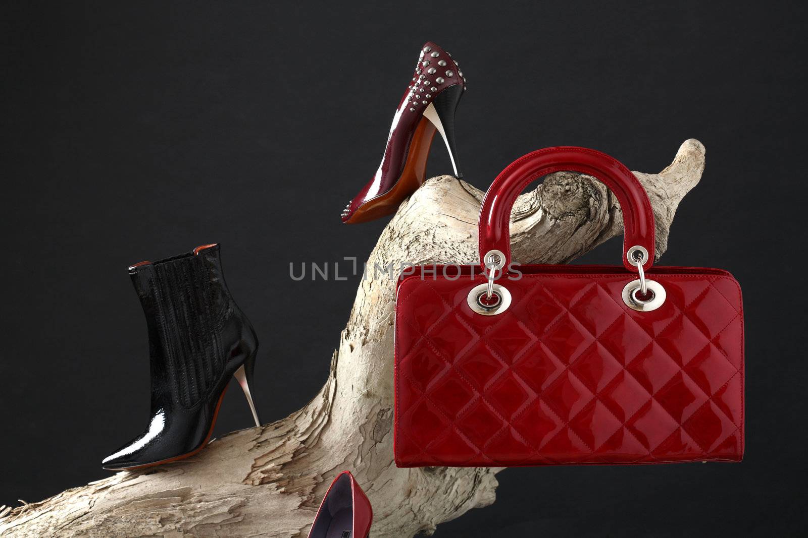 shoes and handbag composition