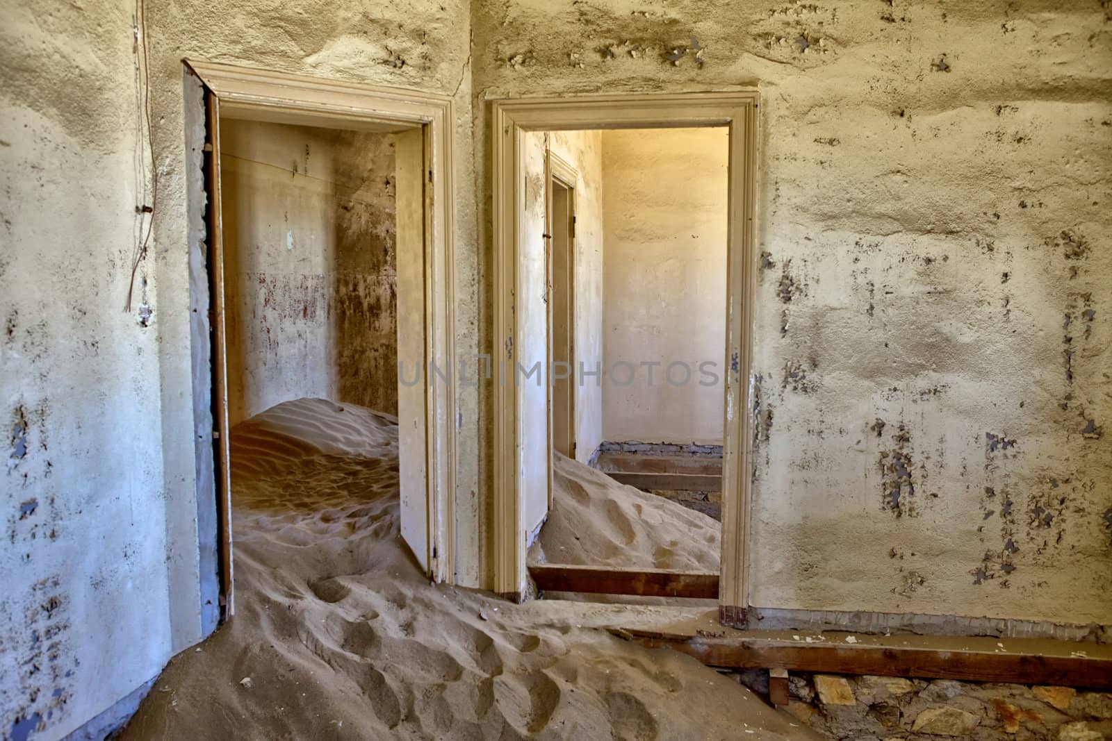 a dune in a house at kolmanskop ghost town namibia africa 