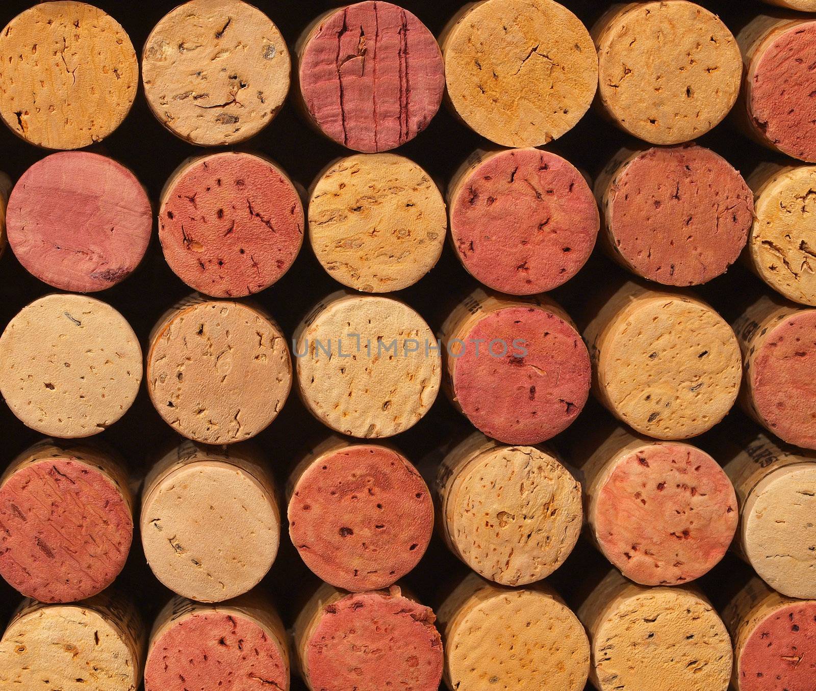 Used Wine Corks Pattern for Background