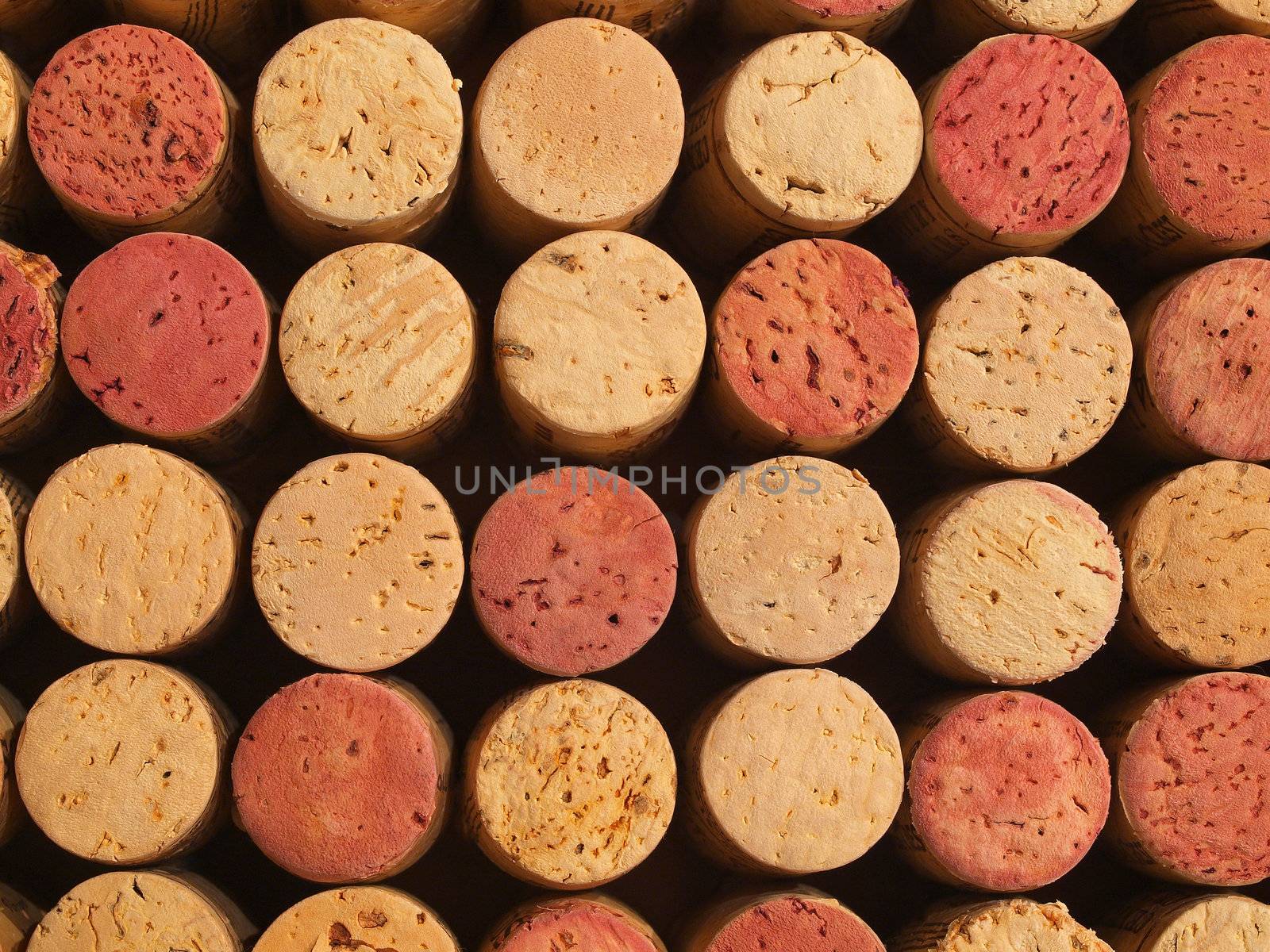 Used Wine Corks Pattern for Background