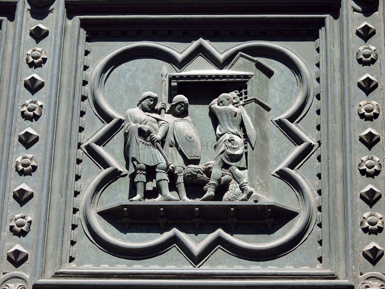 Florence Baptistery - South Portal by Andrea Pisano- 1336. Histories of St John the Baptist