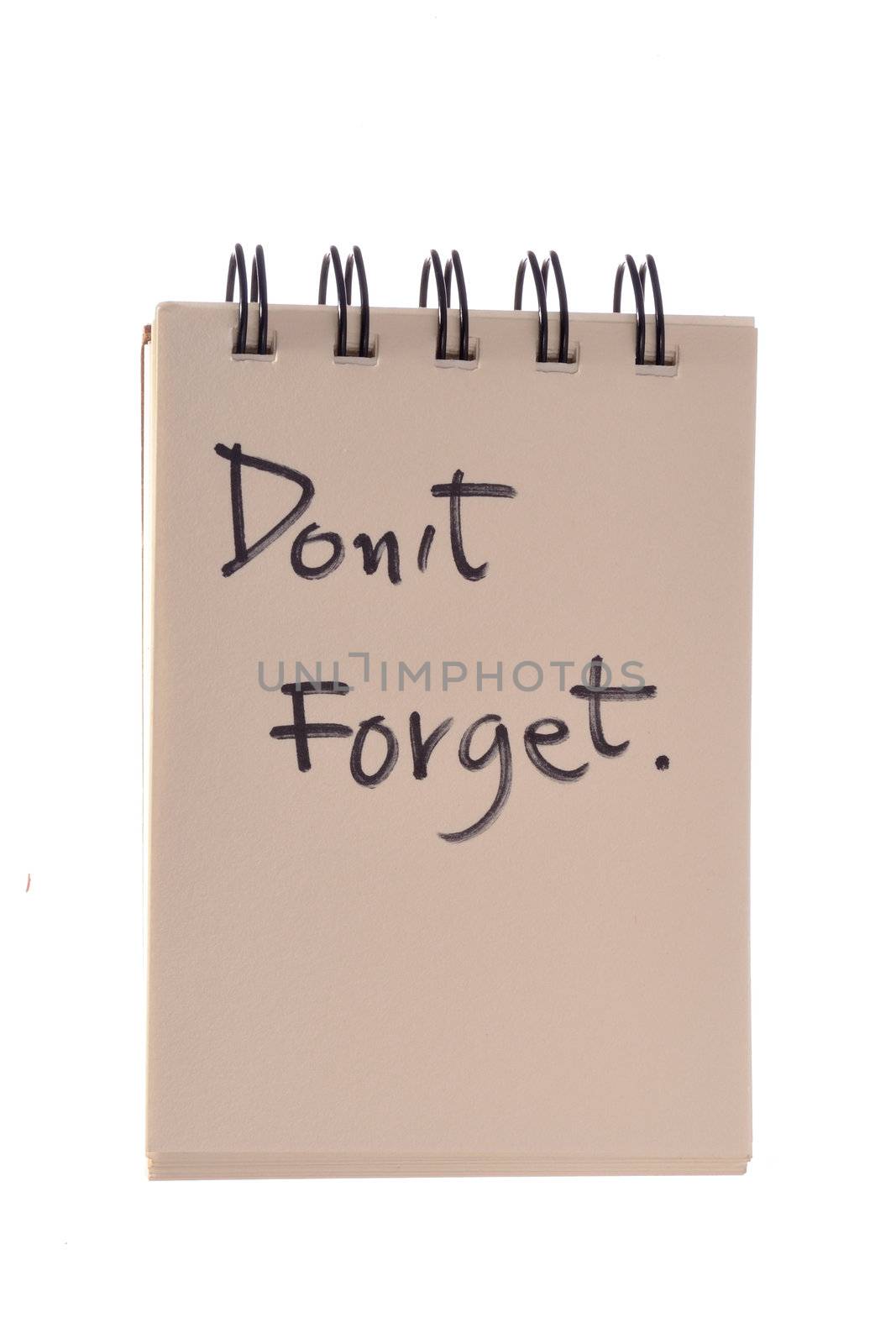 "don't forget" list ready to be filled