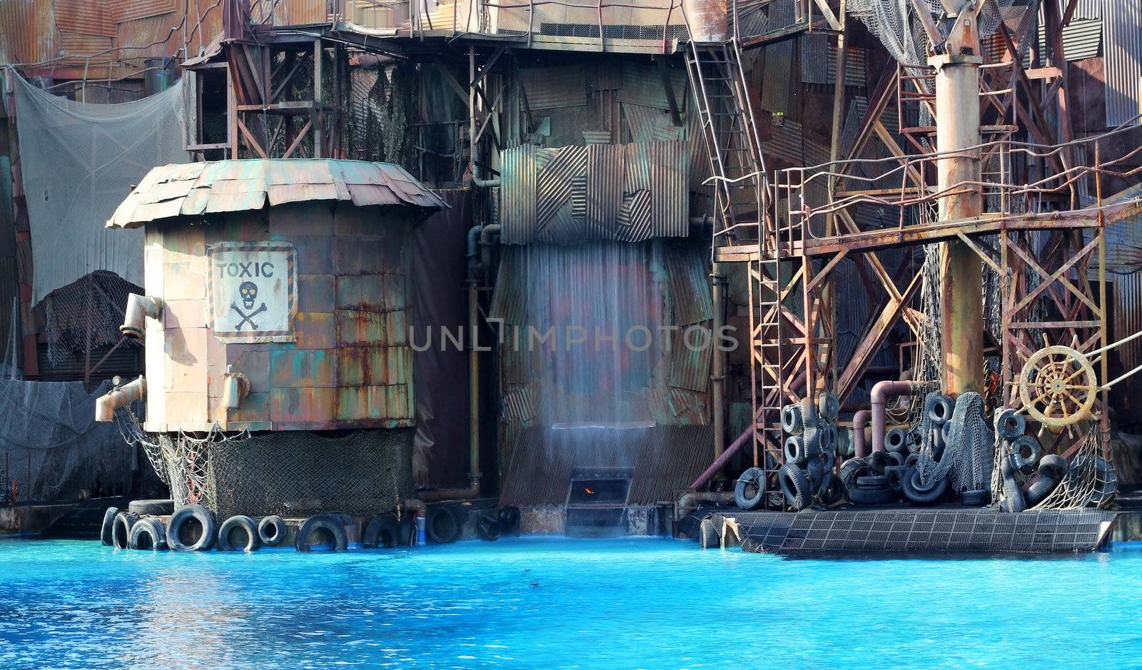 Los Angeles. Universal Studios. Show WaterWorld