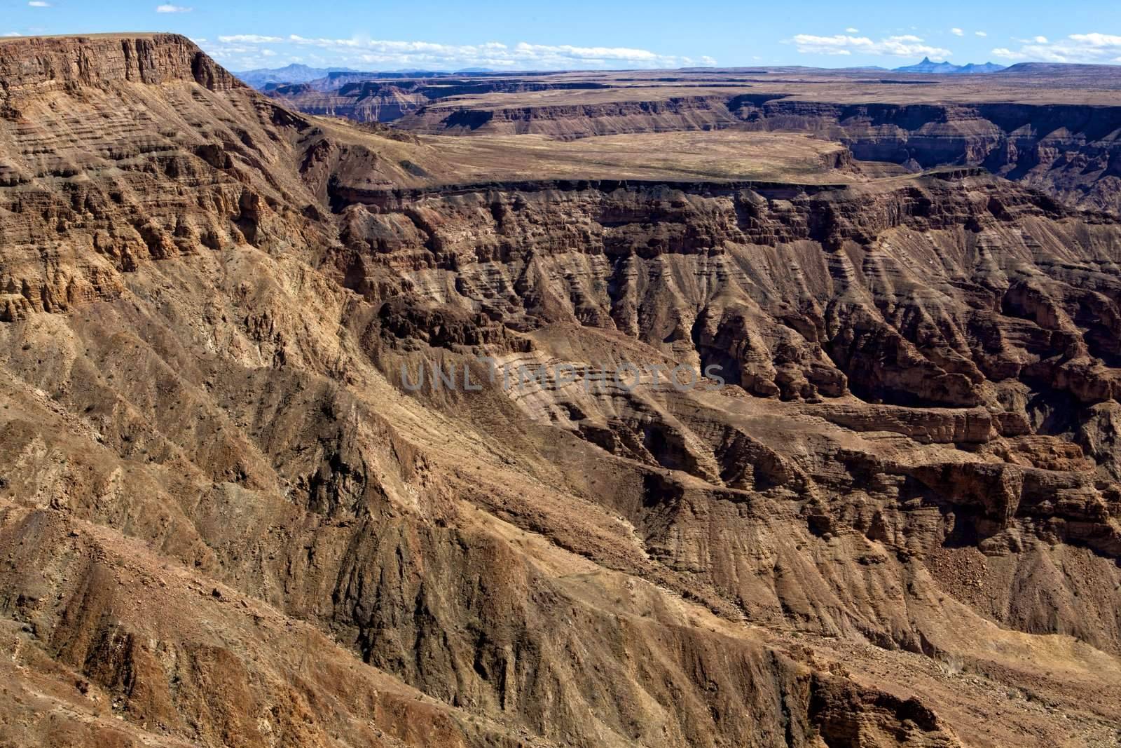 east view of the fish river canyon south namibia africa