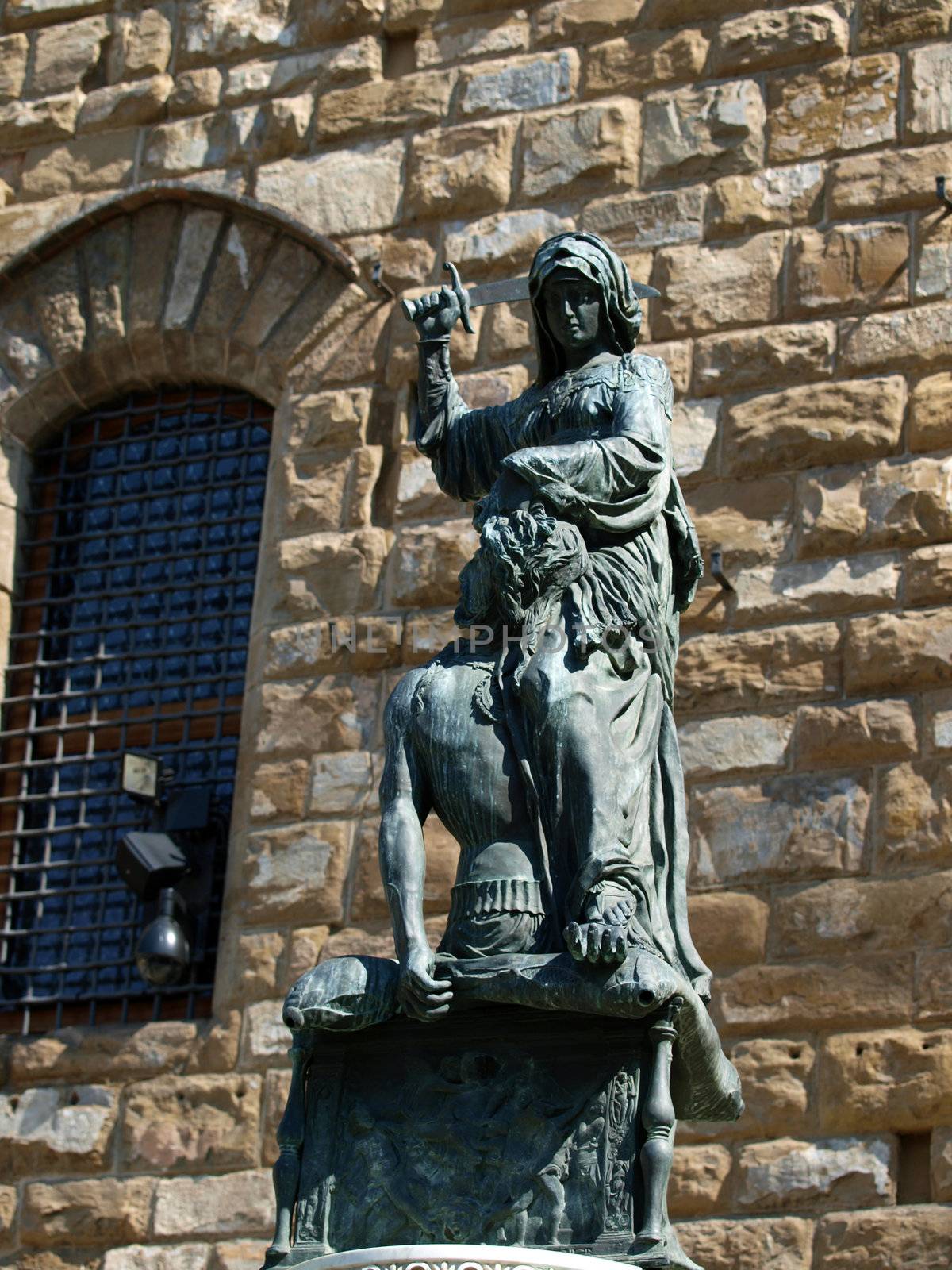 Florence - The statue of Judith and Holofernes. The statue of Judith and Holofernes Symbol of the florentin's freedom by Donatello