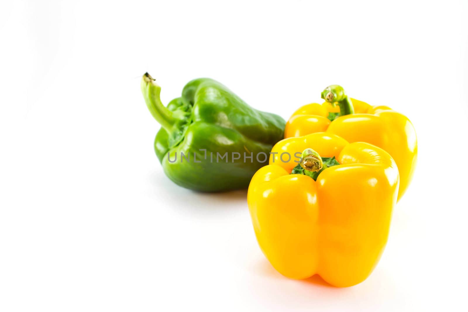 Bell pepper on a white background