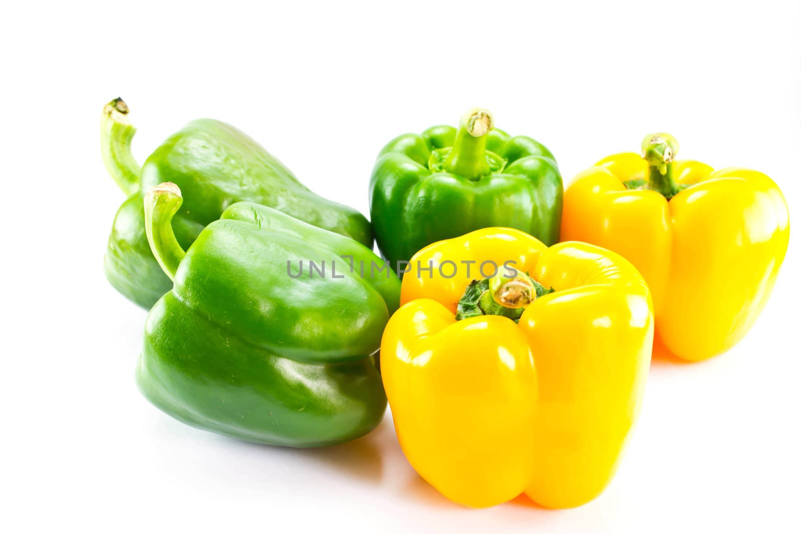 Bell pepper on a white background