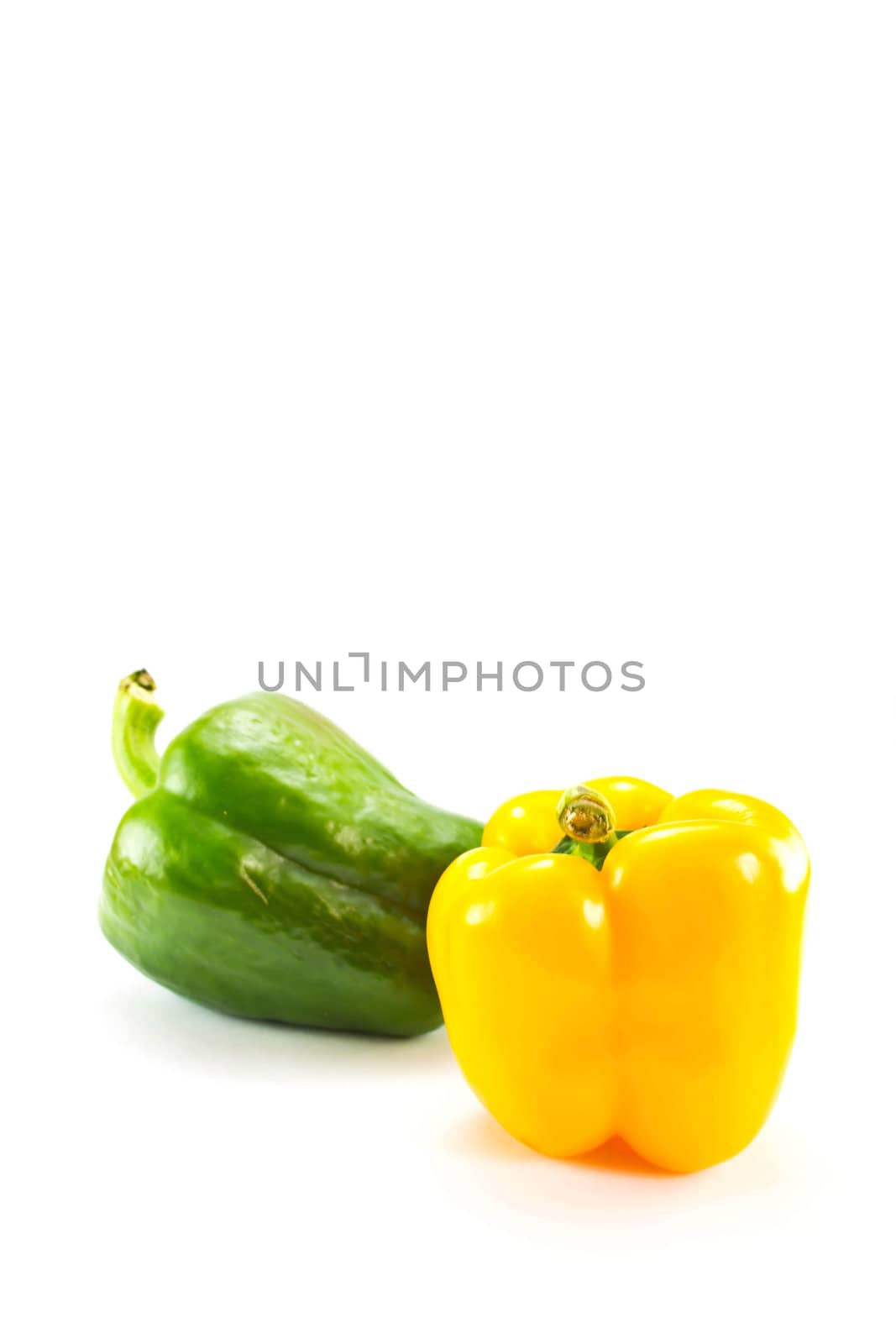 Bell pepper on a white background