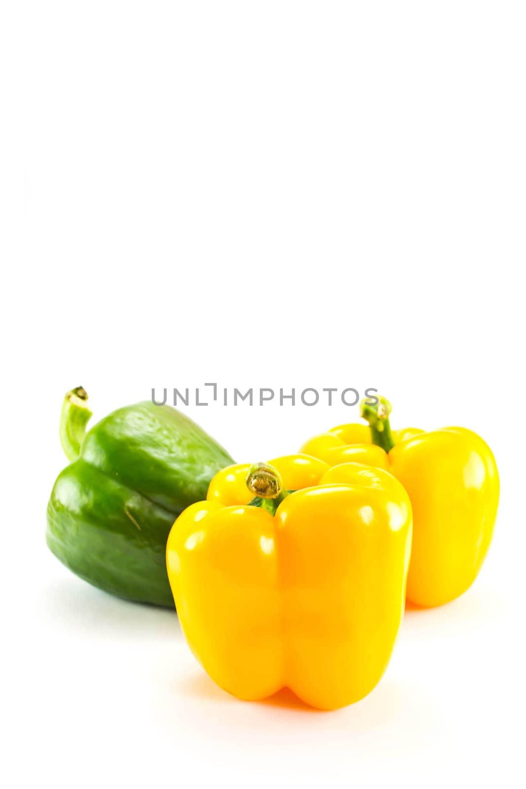 Bell pepper on a white background