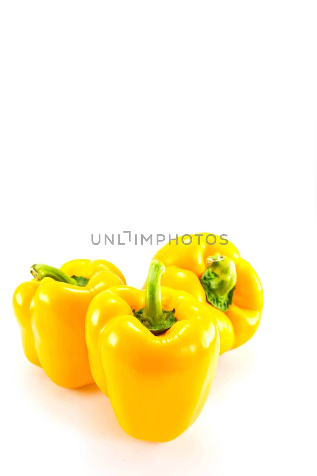 Bell pepper on a white background