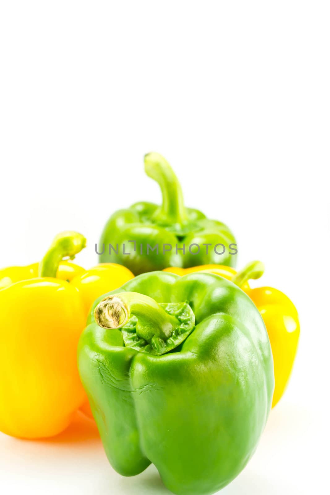 Bell pepper on a white background