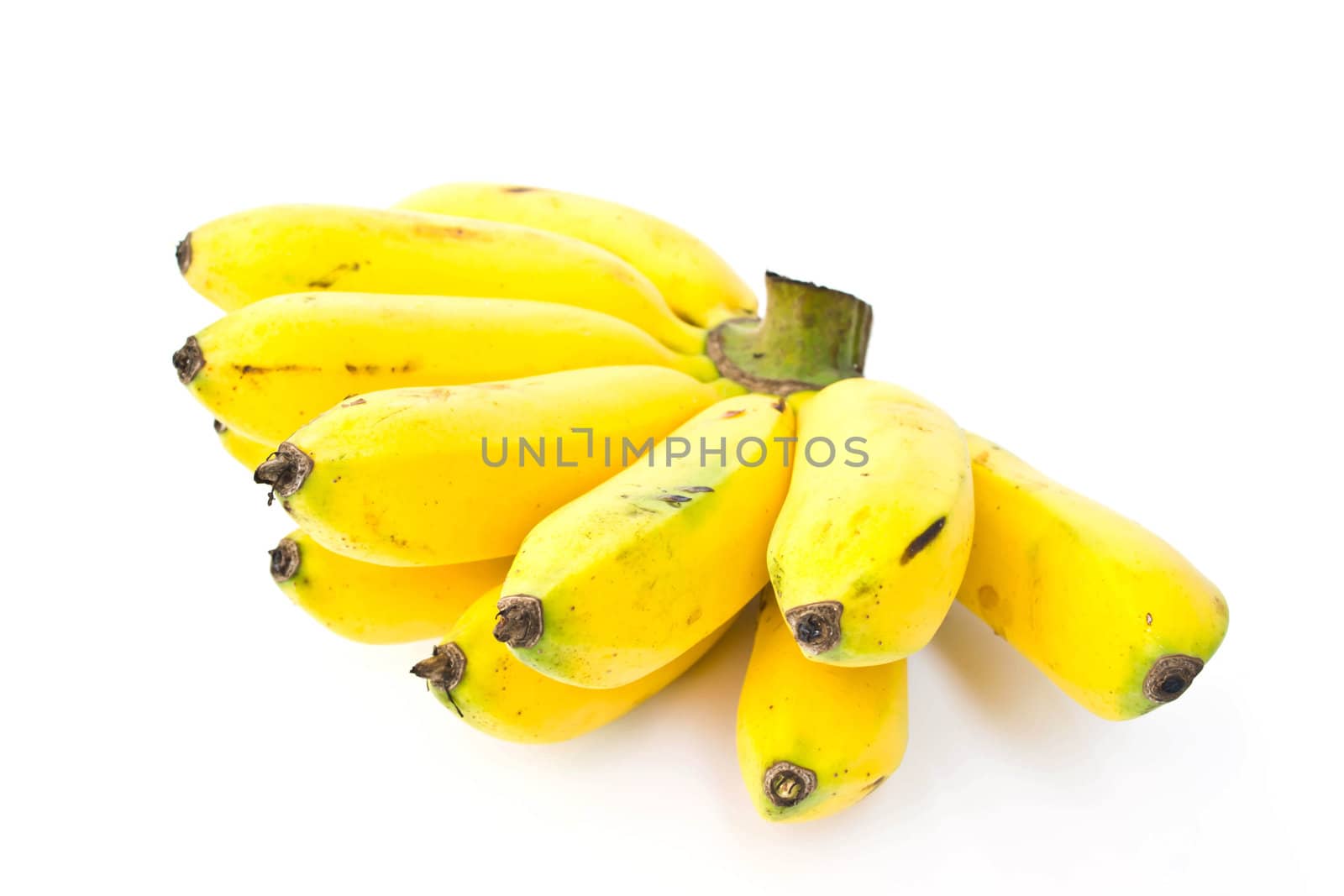 Banana on a white background