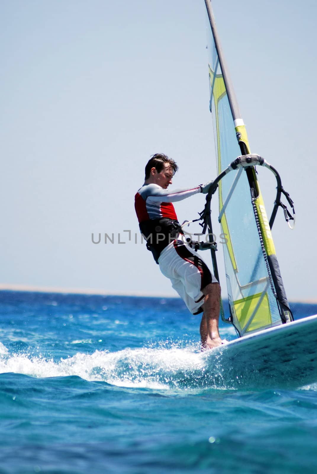 windsurfing  on the move 