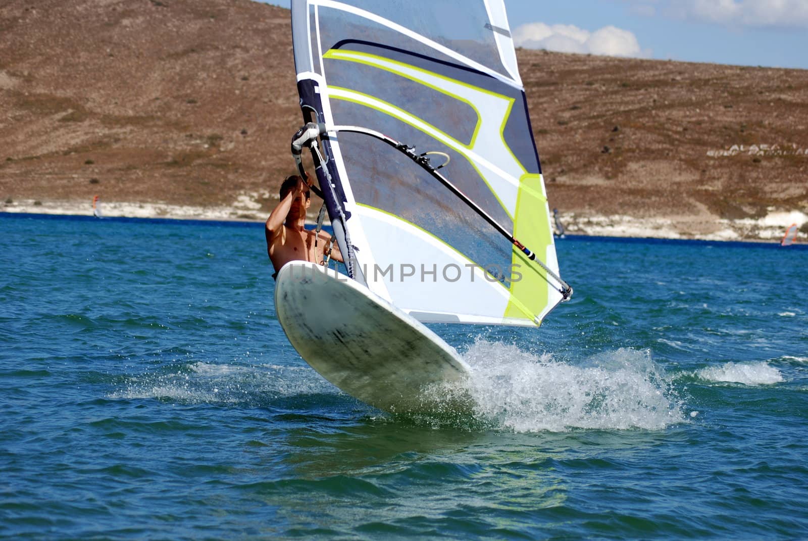 windsurfing  on the move 