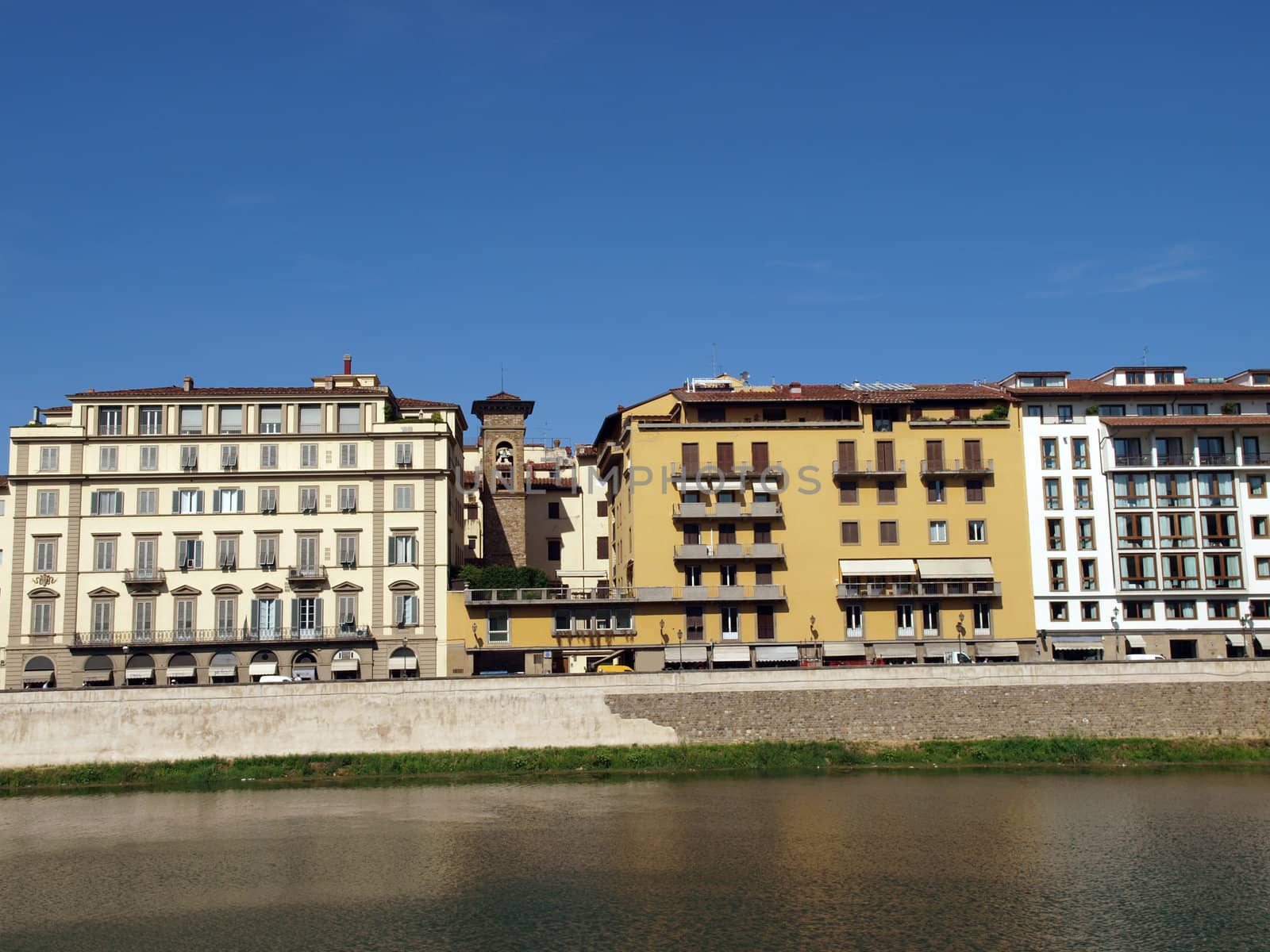 Florence - buildings along the Arno River