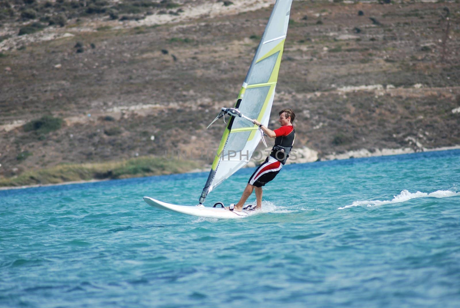 windsurfing  on the move 