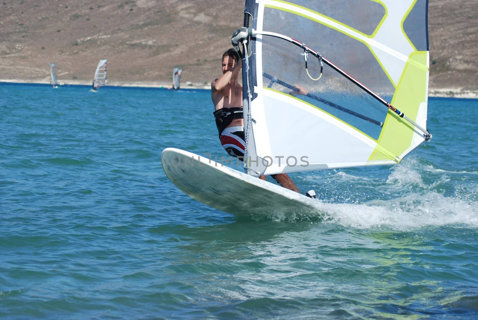 windsurfing  on the move 