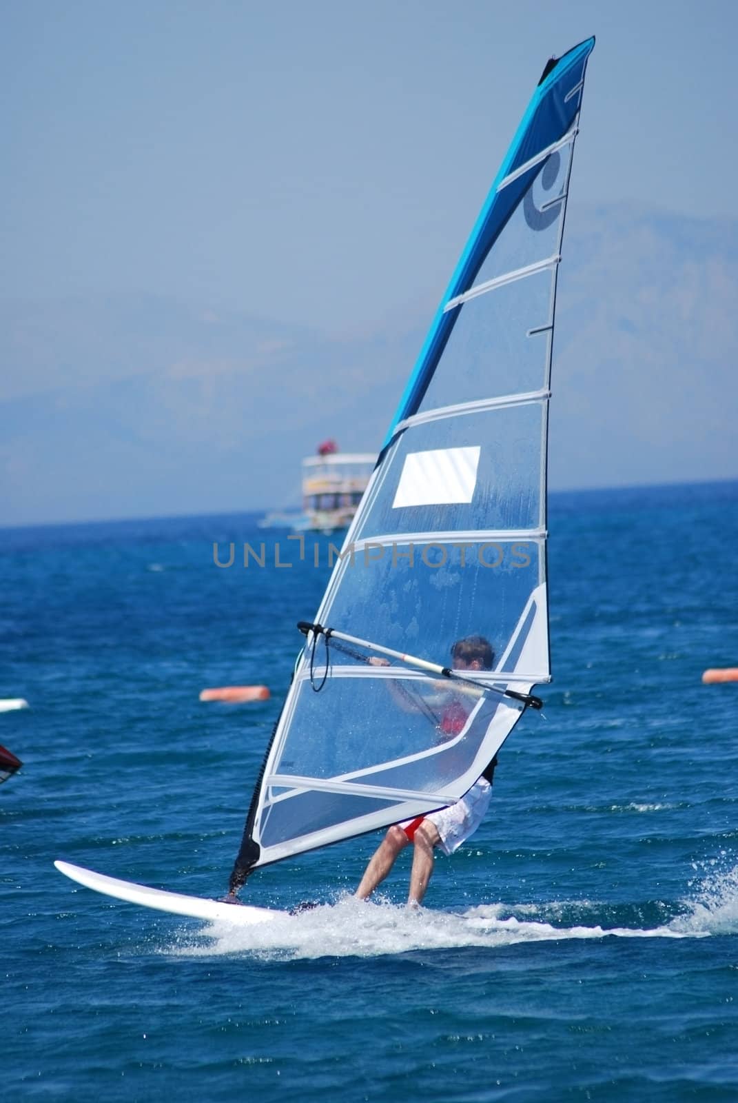 windsurfing  on the move 