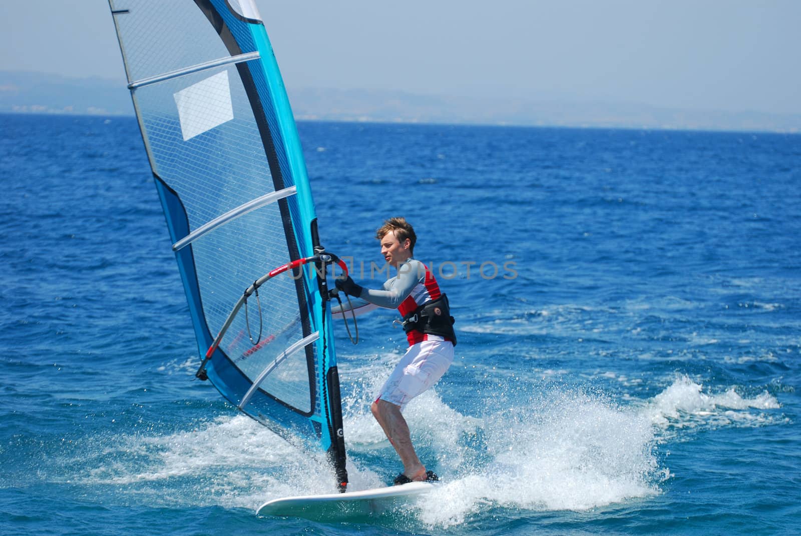 windsurfing  on the move 