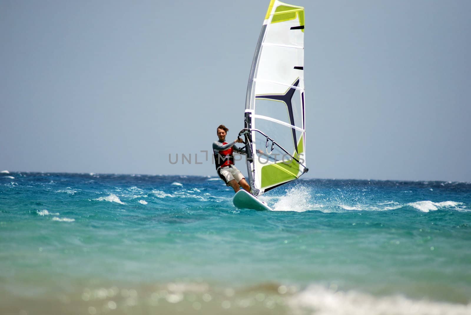 windsurfing  on the move 