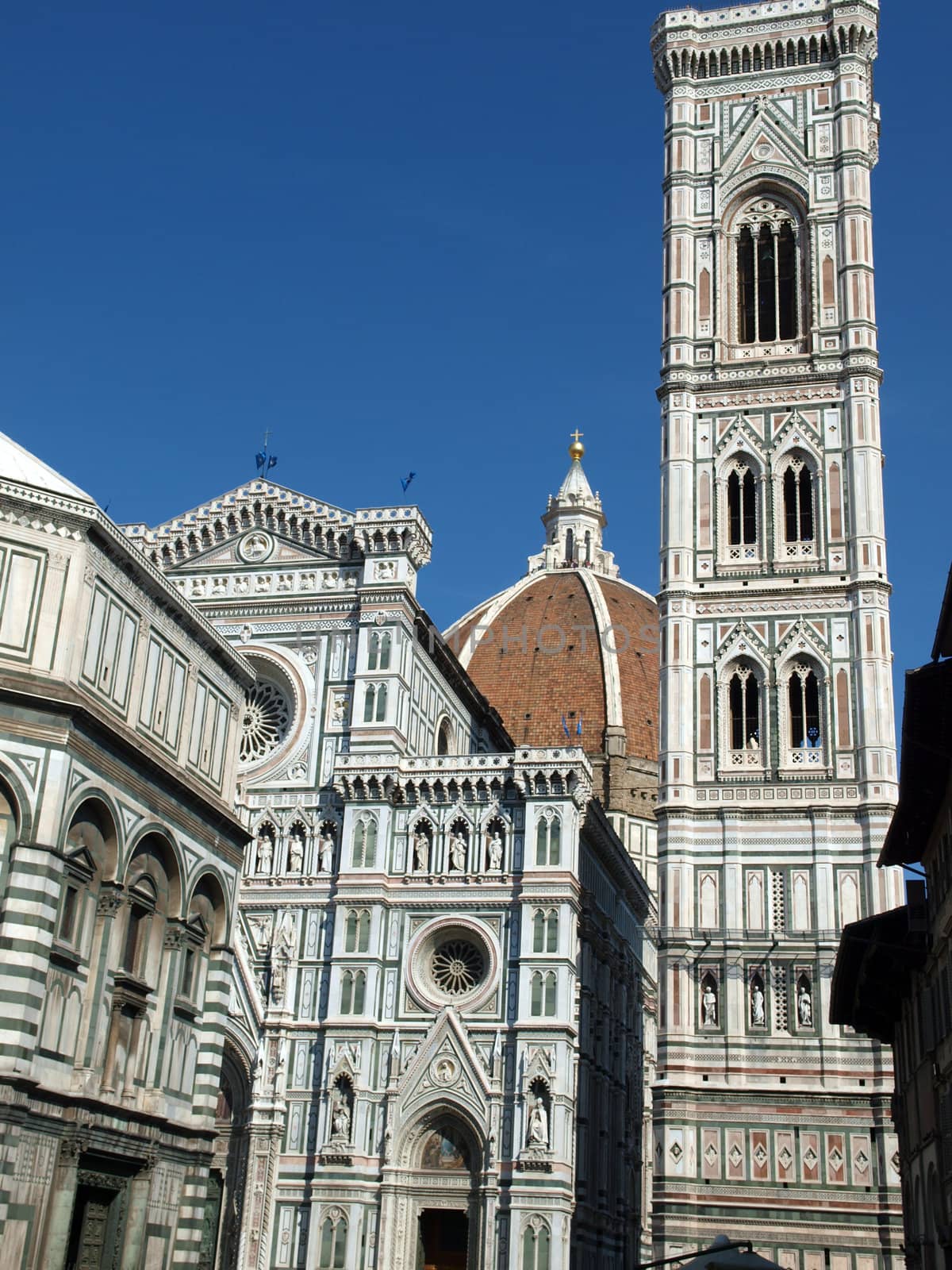 View of the Baptistery, Campanile and Duomo - Florence