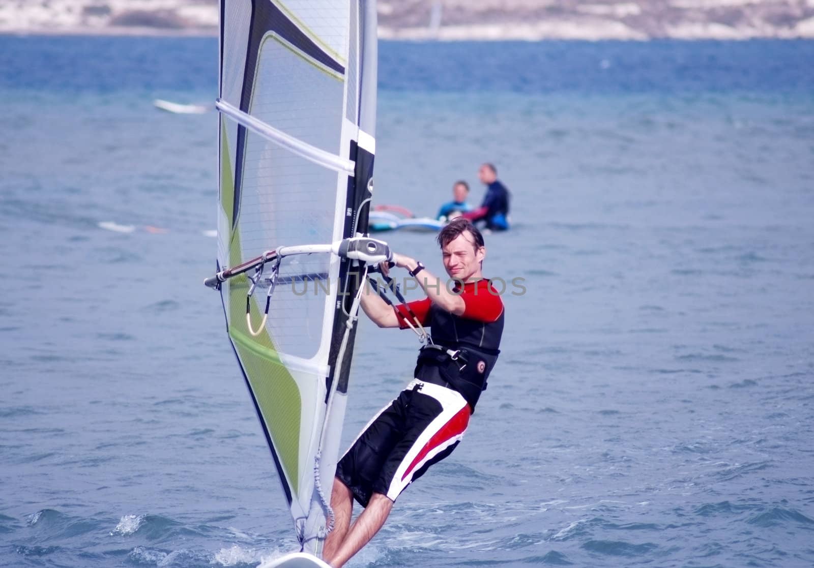 windsurfing  on the move 