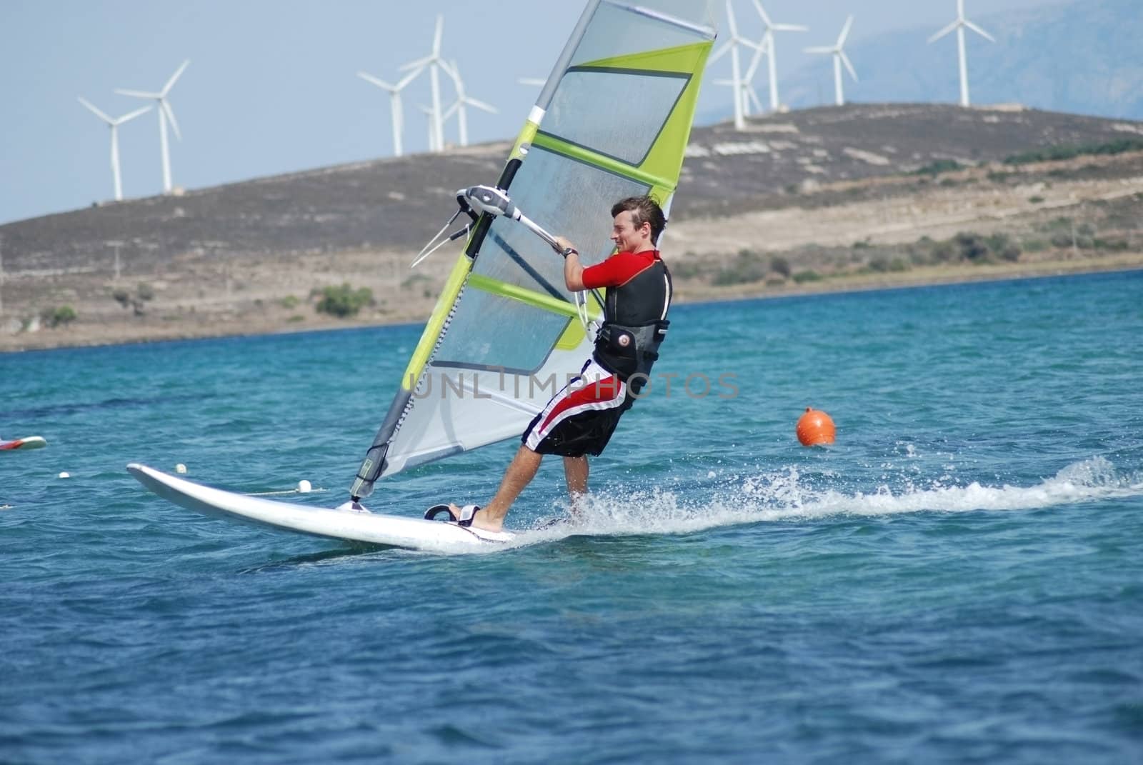 windsurfing  on the move 