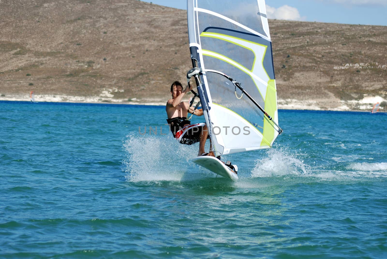 windsurfing  on the move 