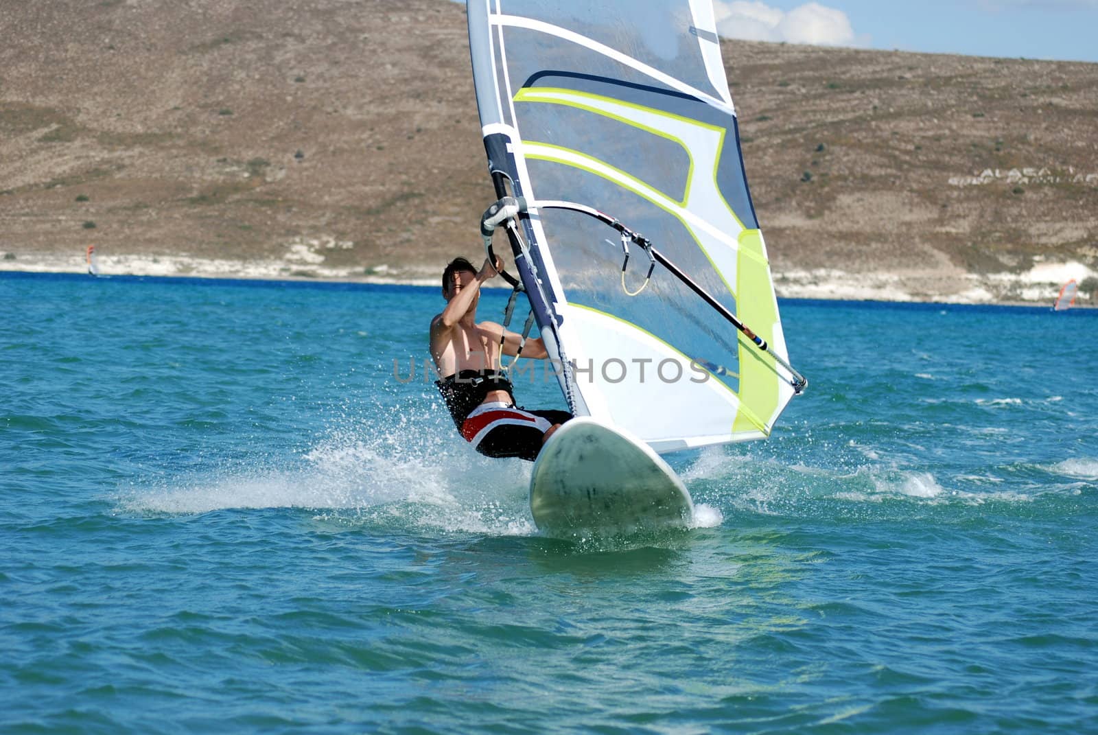 windsurfing  on the move 