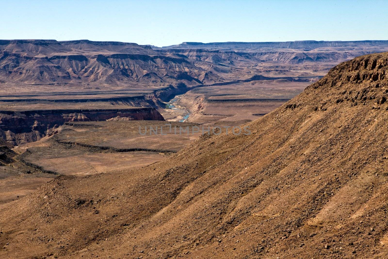 west view of the fish river canyon south namibia africa