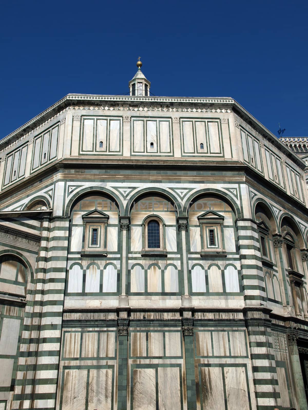 One of the walls of the Baptistery in Piazza Del Duomo in Florence