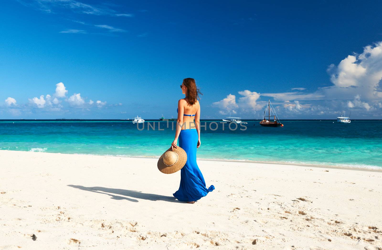 Woman at beach by haveseen