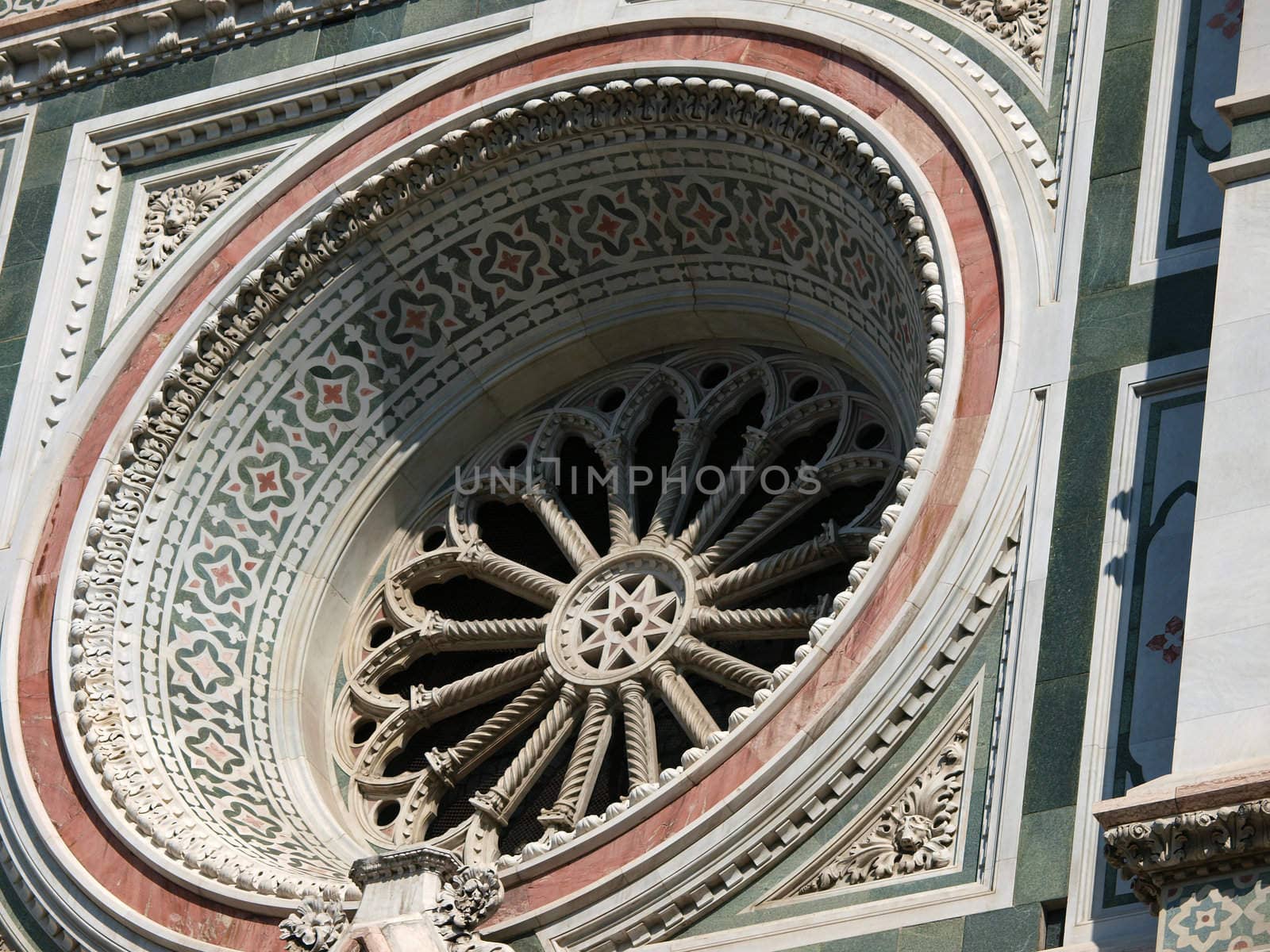 The rose window of Santa Maria del Fiore basilica - Florence