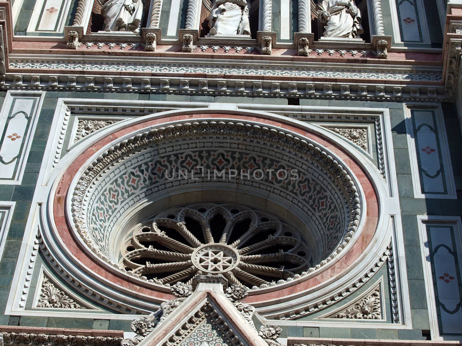 The rose window of Santa Maria del Fiore basilica - Florence