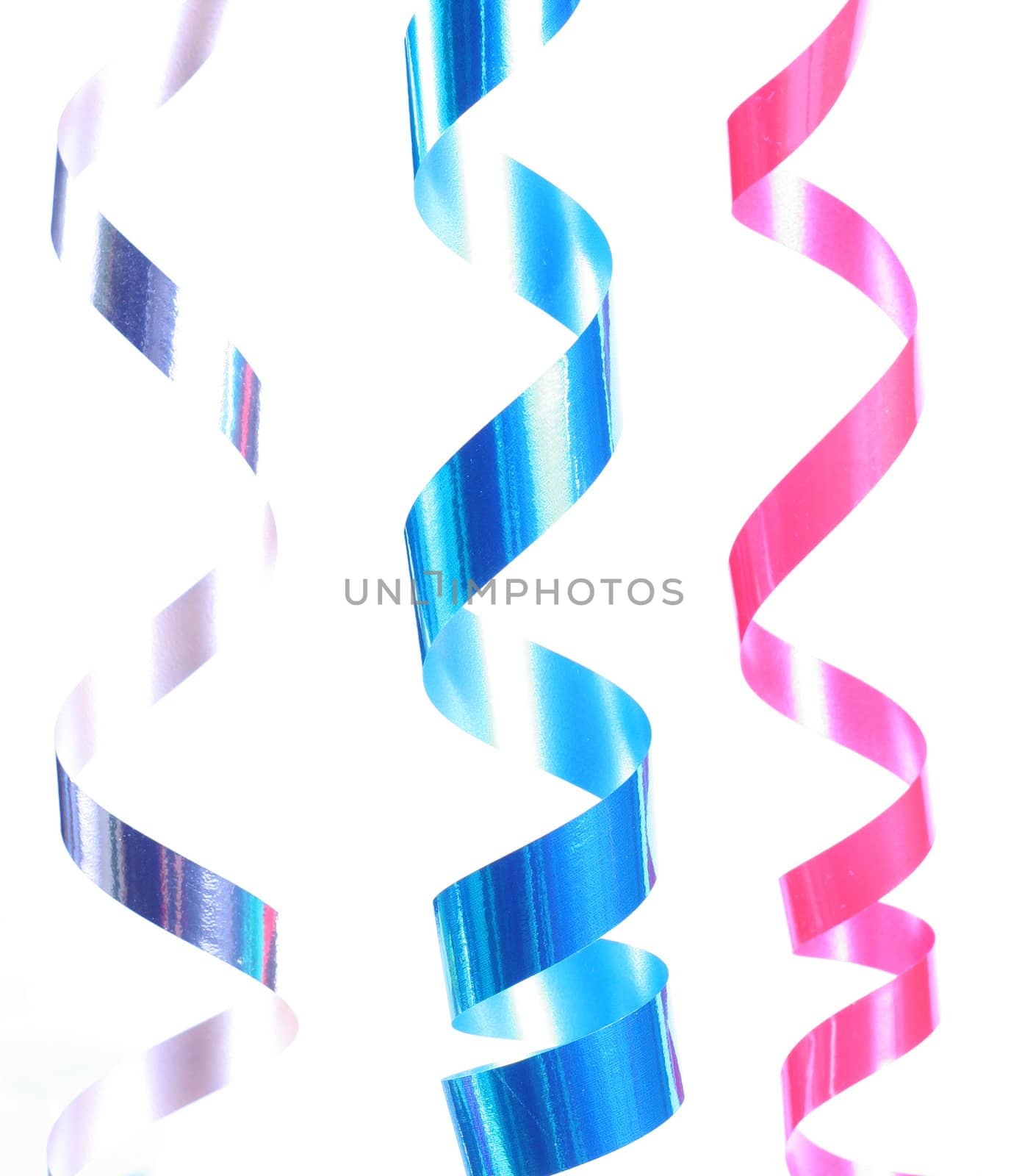 Shiny colorful satin ribbons by jarenwicklund