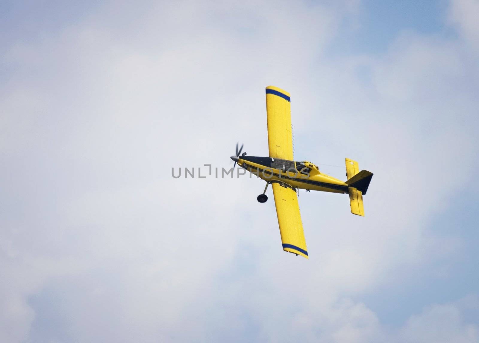 Yellow Crop Duster by Creatista