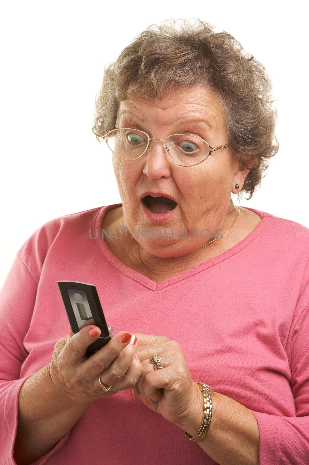 Senior Woman Using Cell Phone