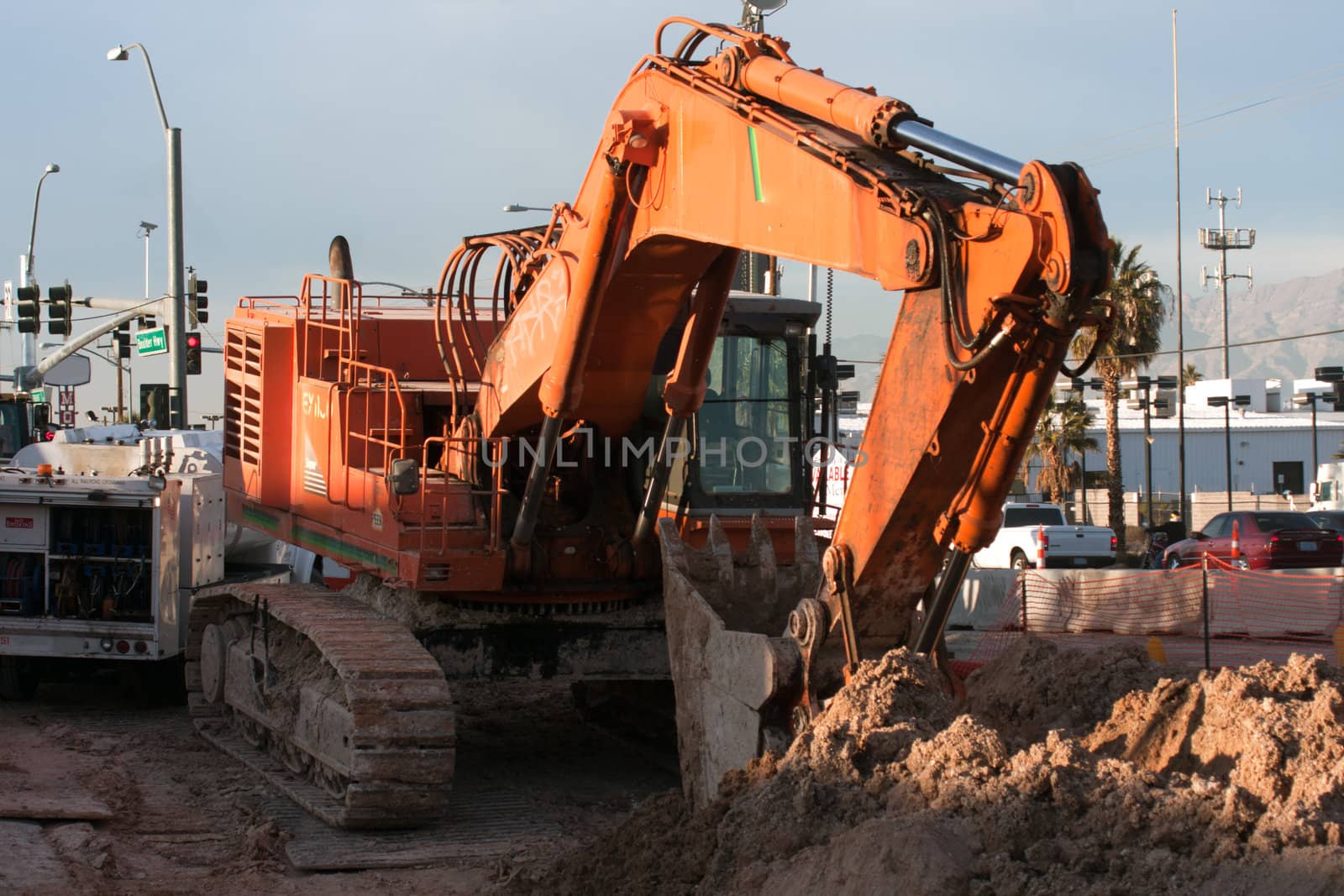 excavator digging by GunterNezhoda