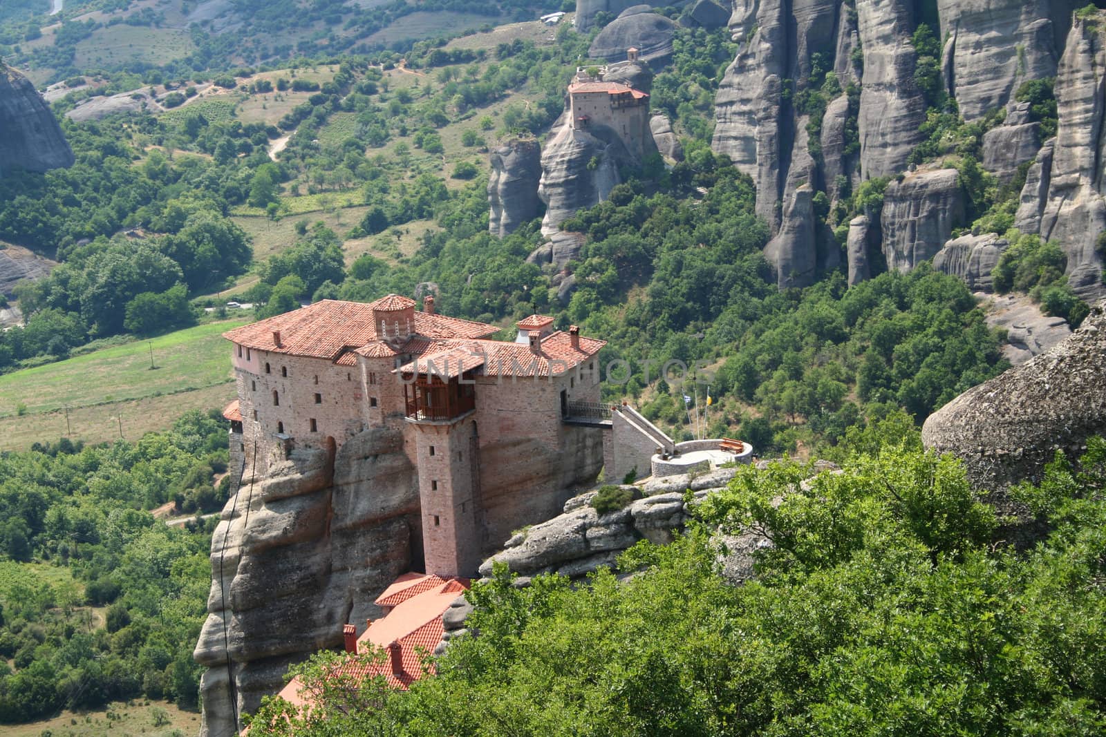 Greece. Meteora monastery in the high mountain
