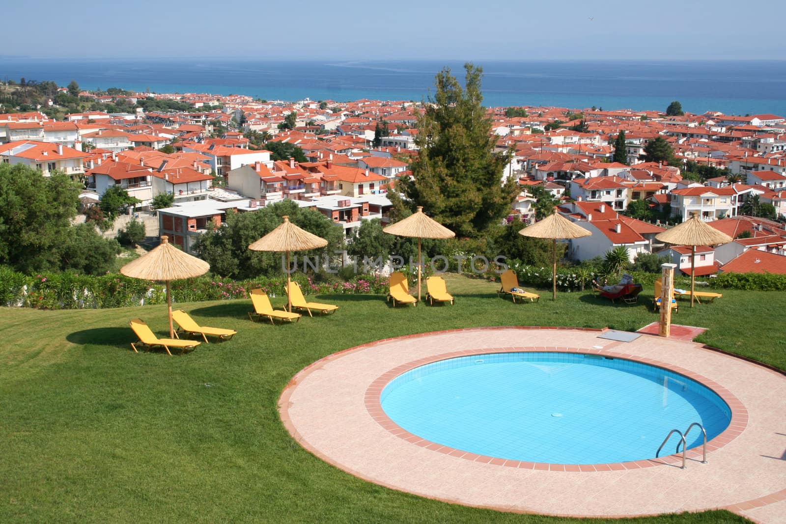 Greece. Halkidiki. Pool of hotel 