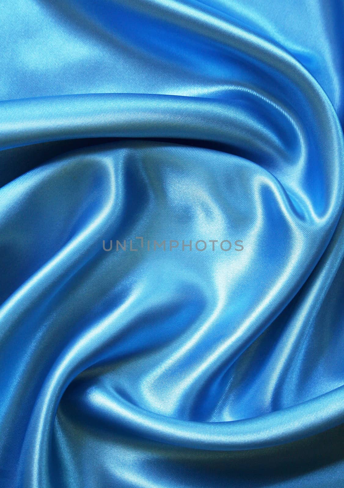 Smooth elegant blue silk can use as background 