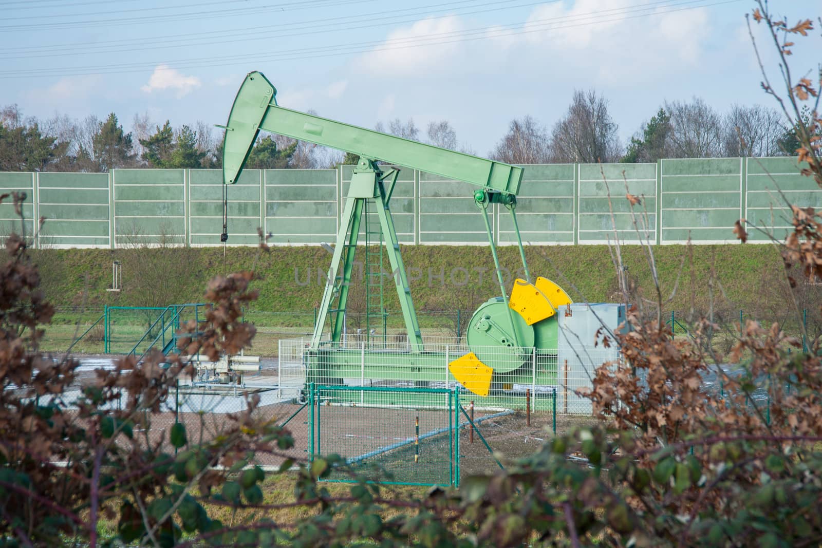 Crude oil pumping in Germany (Reitbrook)